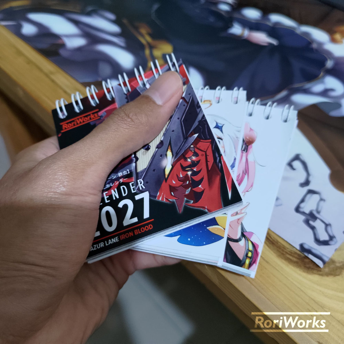 Kalender Meja Mini 2027 - Blue Archive