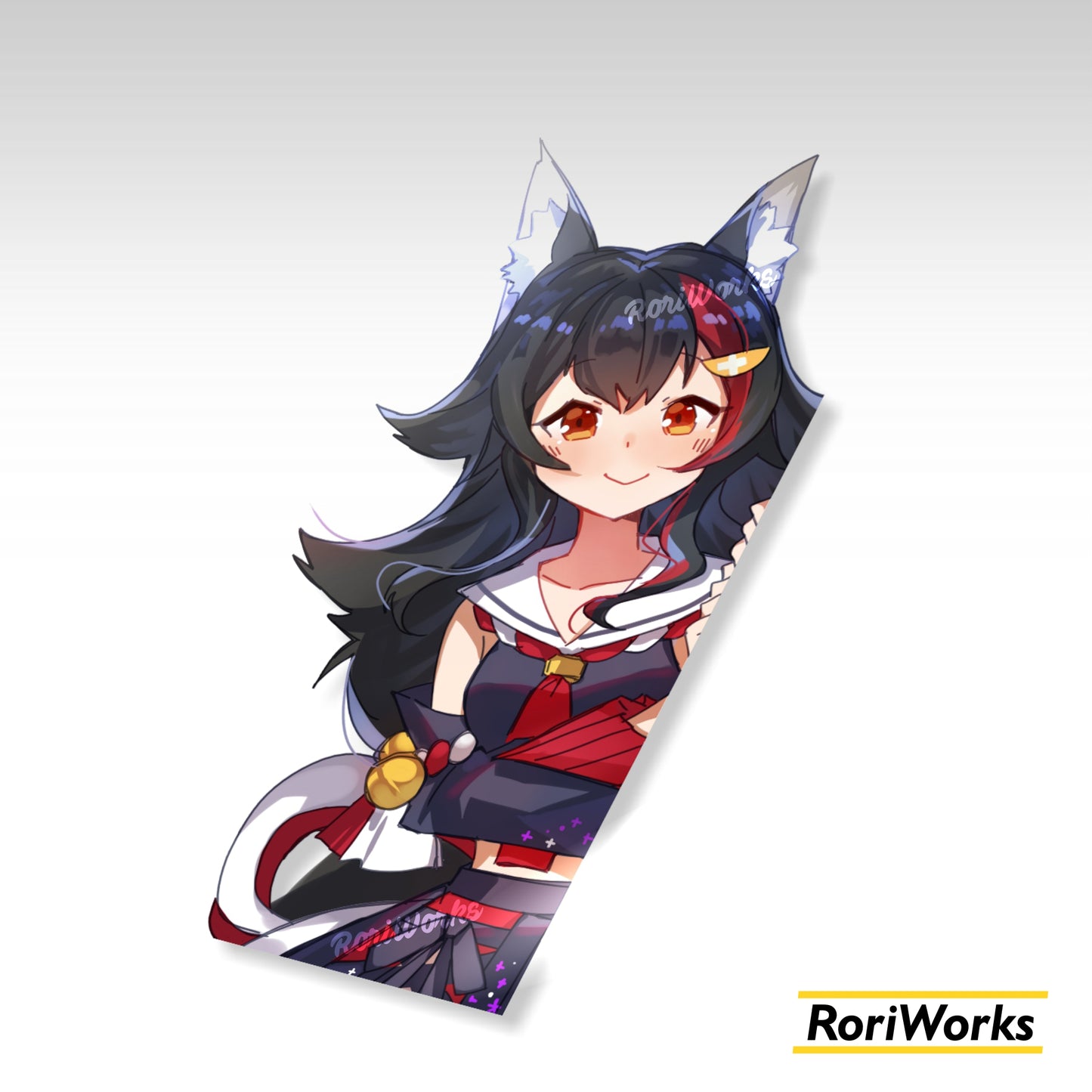 Stiker Intip Mio Ookami | Hololive