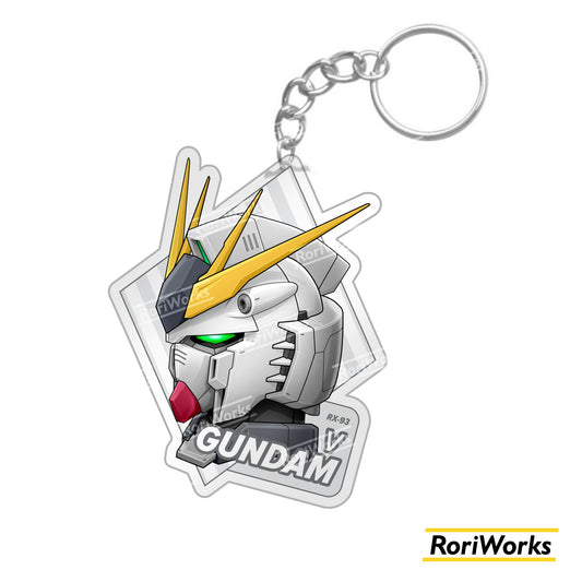 Keychain - ν Gundam Head
