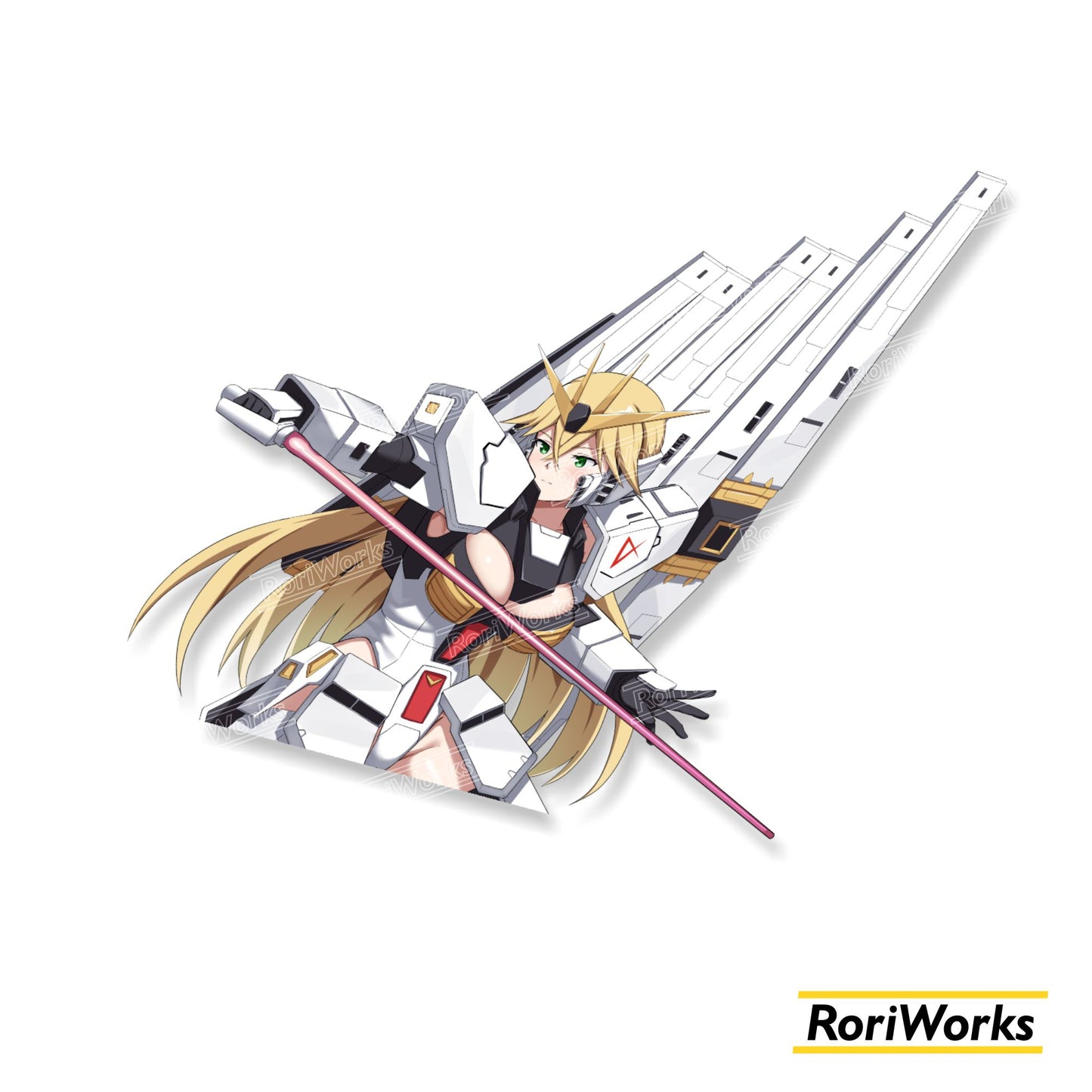 Stiker ν Gundam Girl