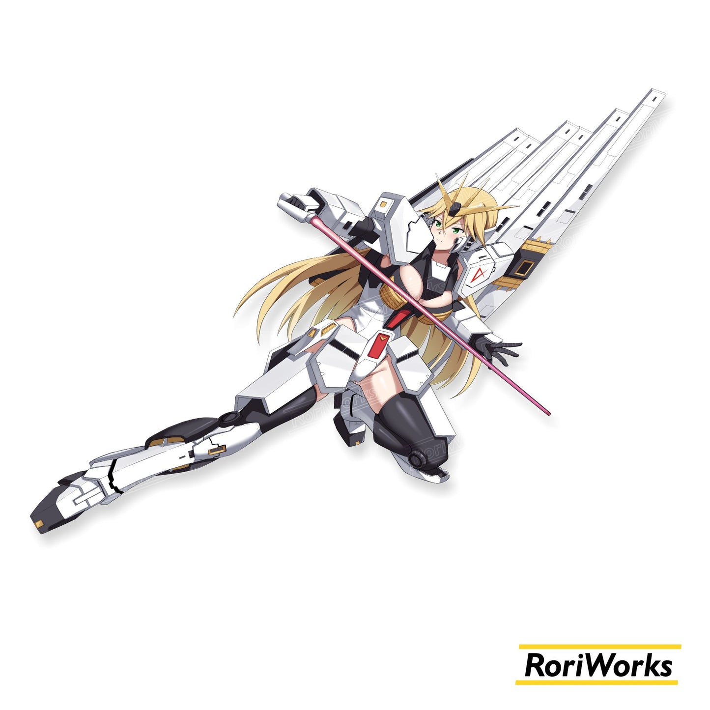 Stiker - ν Gundam Girl