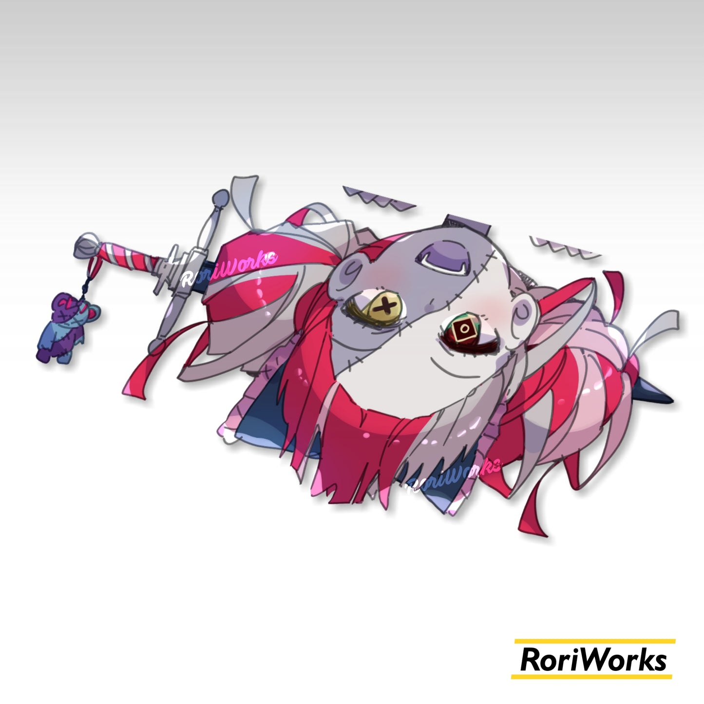 Stiker Intip - Ollie Kureiji