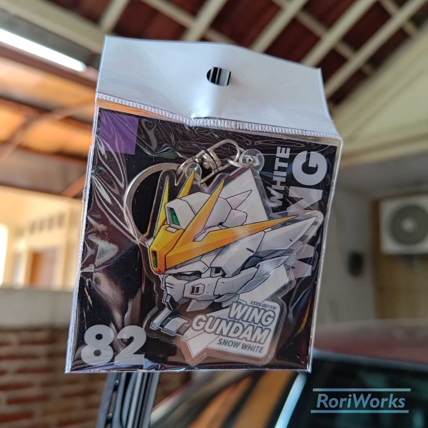 Keychain - Wing Gundam Snow White Head