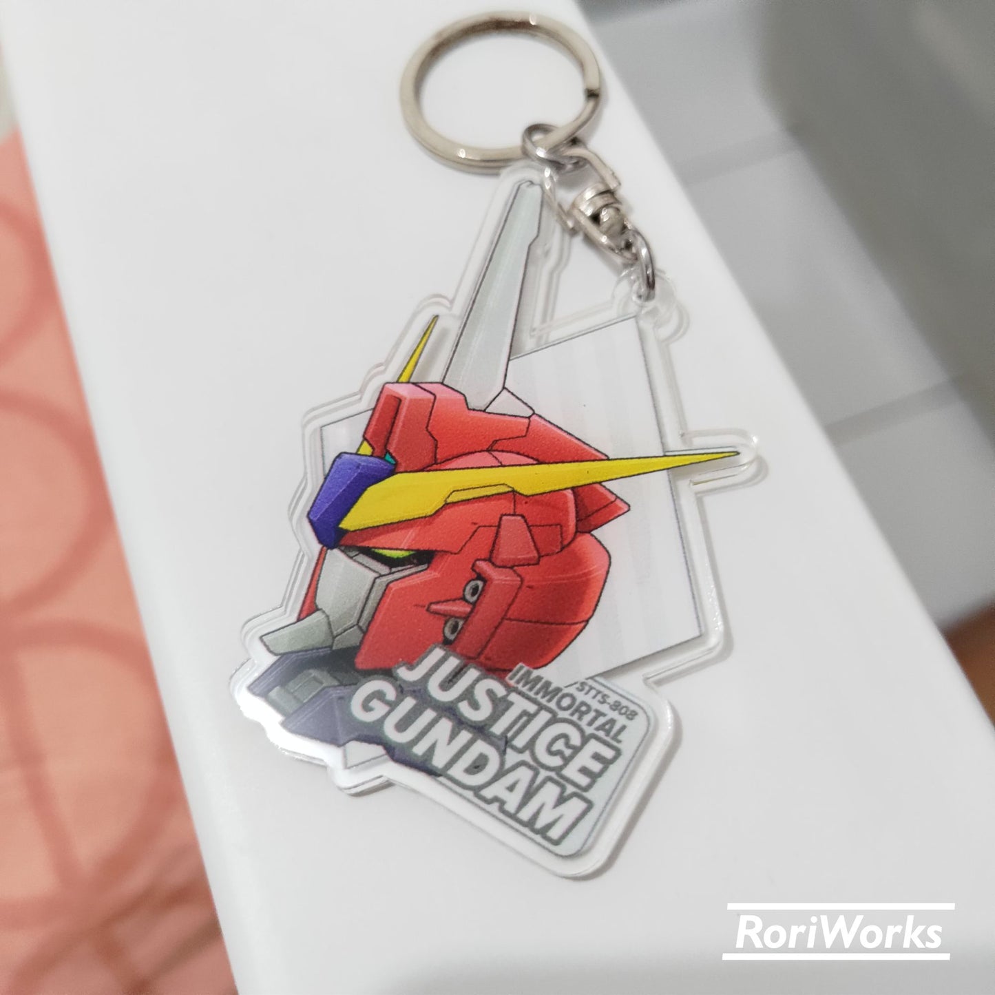 Keychain Immortal Justice Gundam Head
