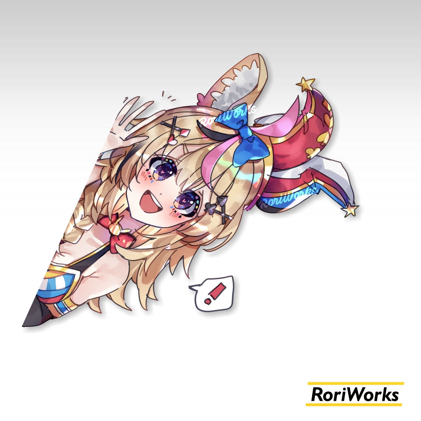 Stiker Intip Polka Omaru | Hololive