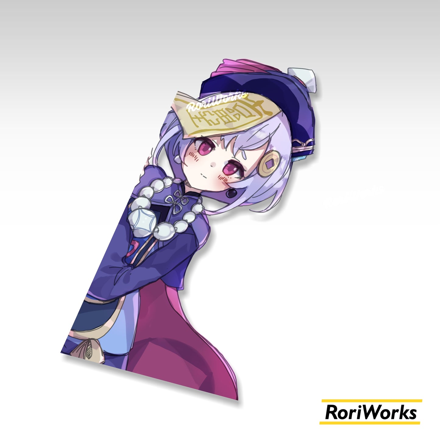 Stiker Intip Qiqi | Genshin Impact