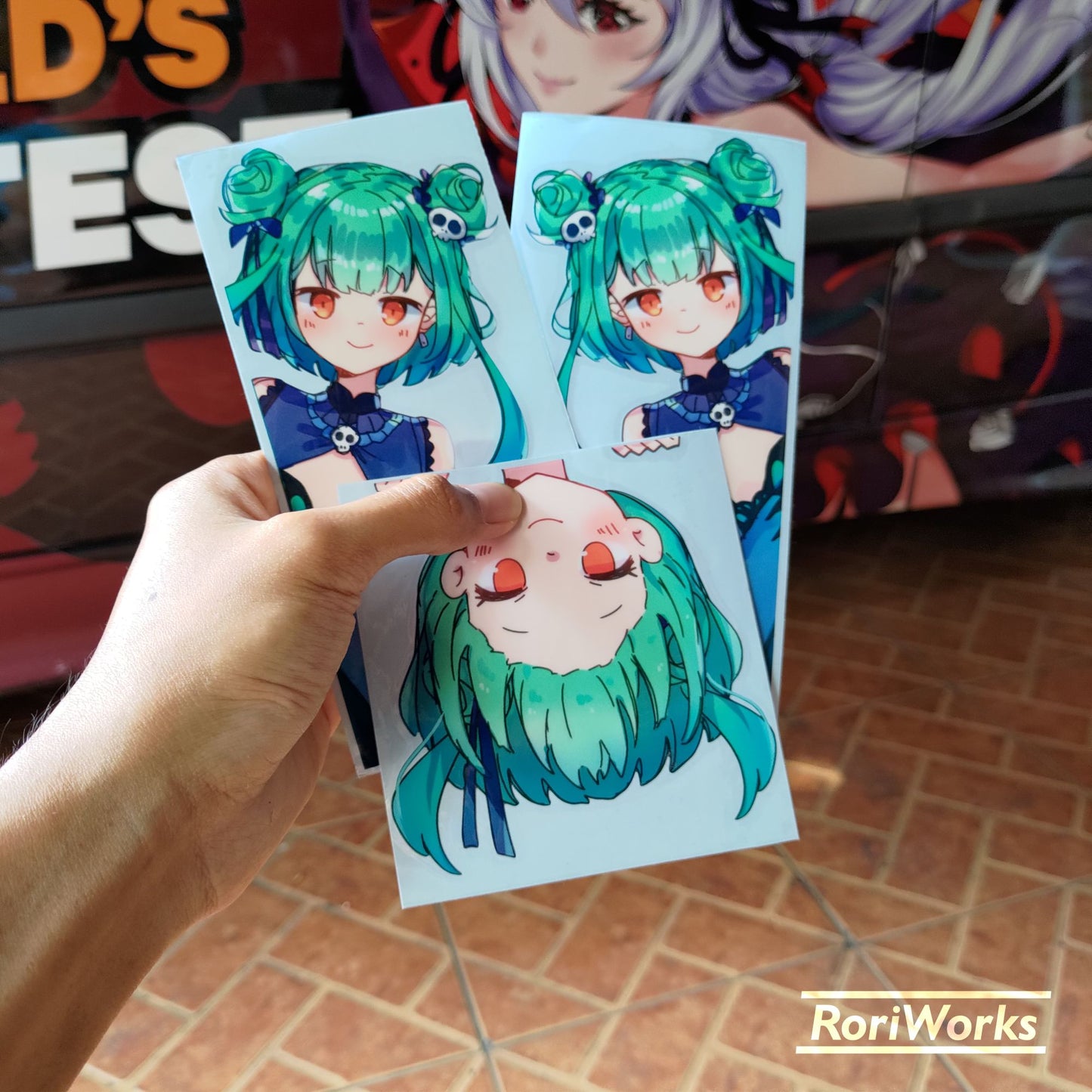 Stiker Intip - Rushia Uruha