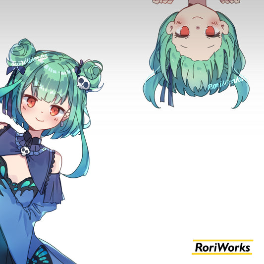 Stiker Intip - Rushia Uruha