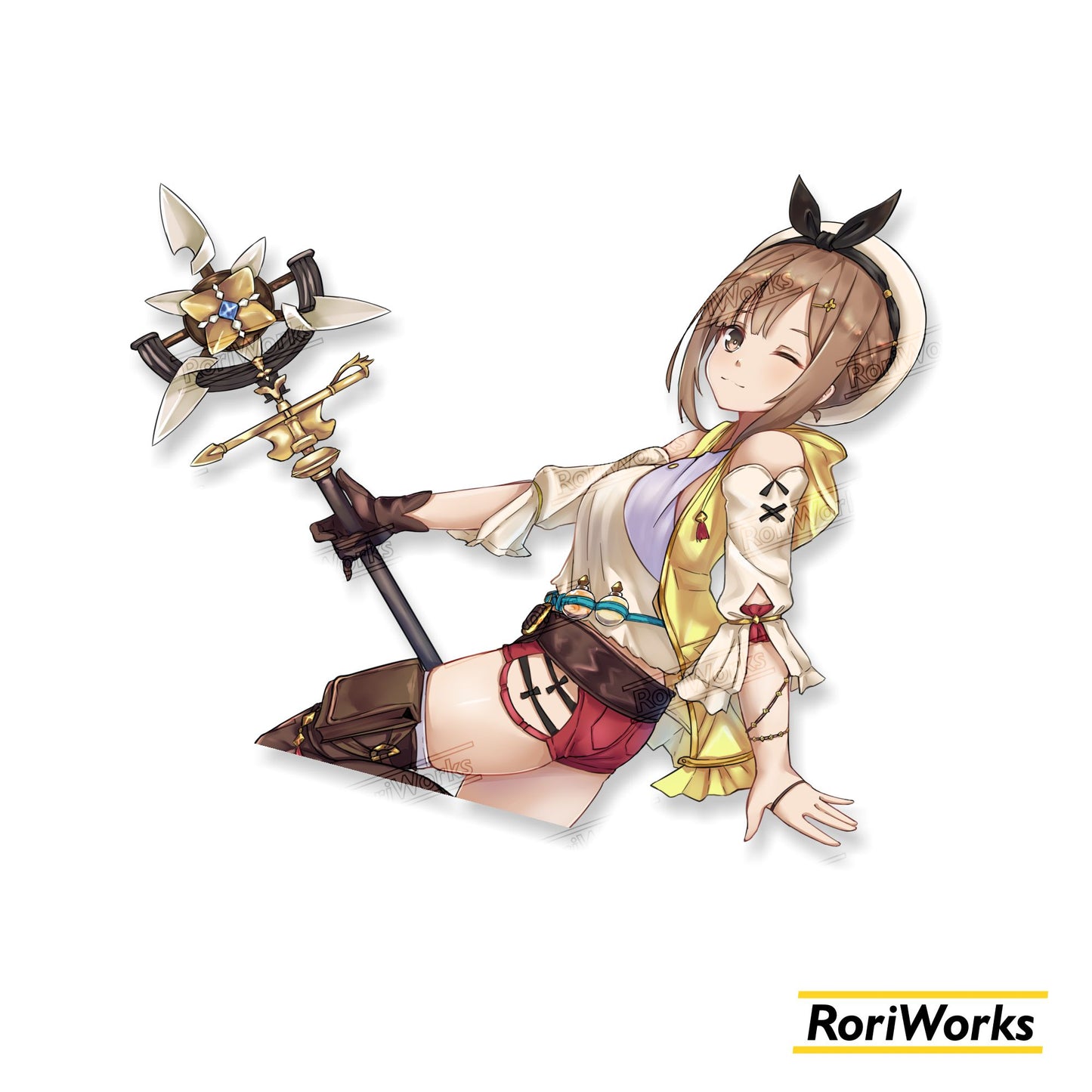 Stiker Kiss cut Reisalin Stout | Atelier Ryza