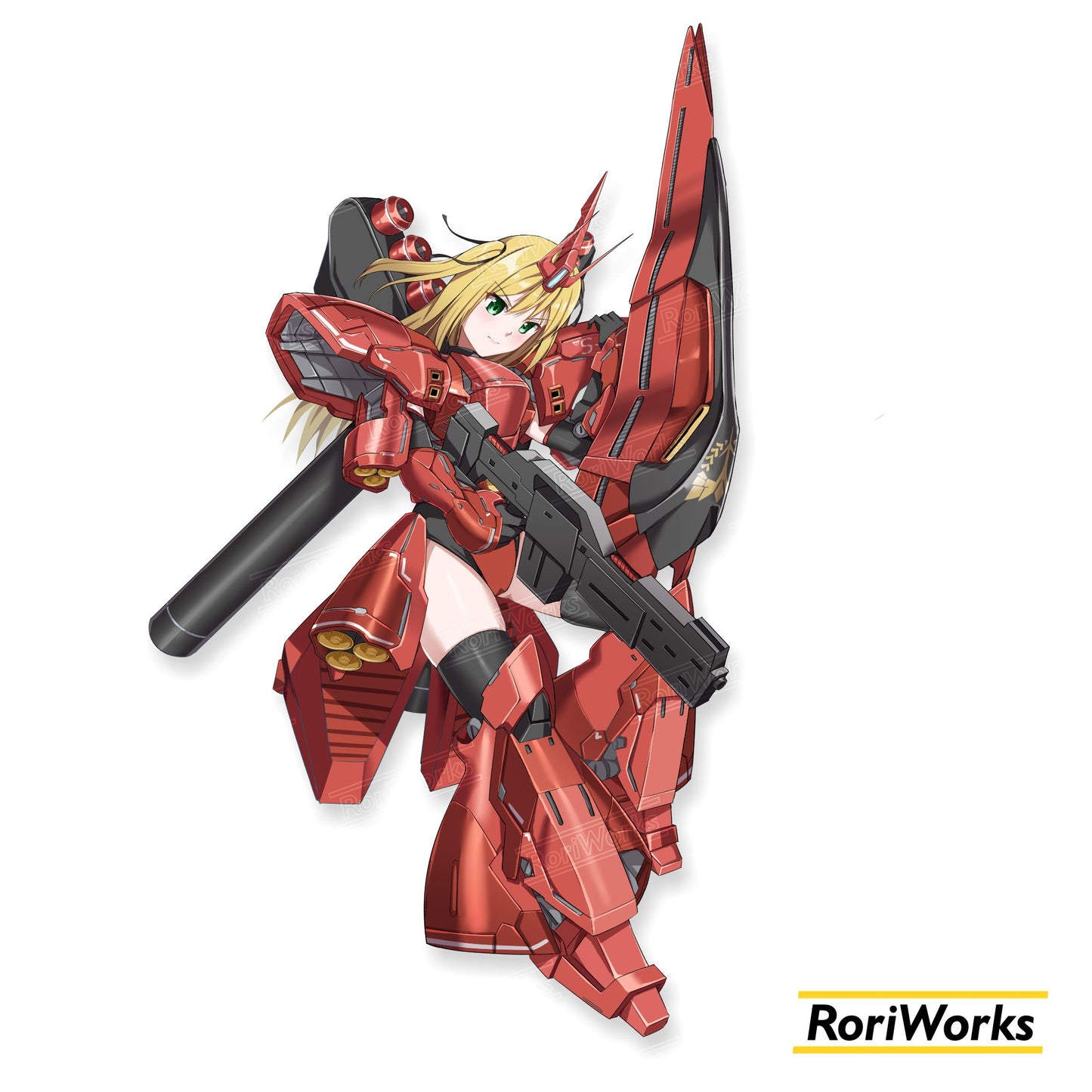 Stiker - Sazabi Girl