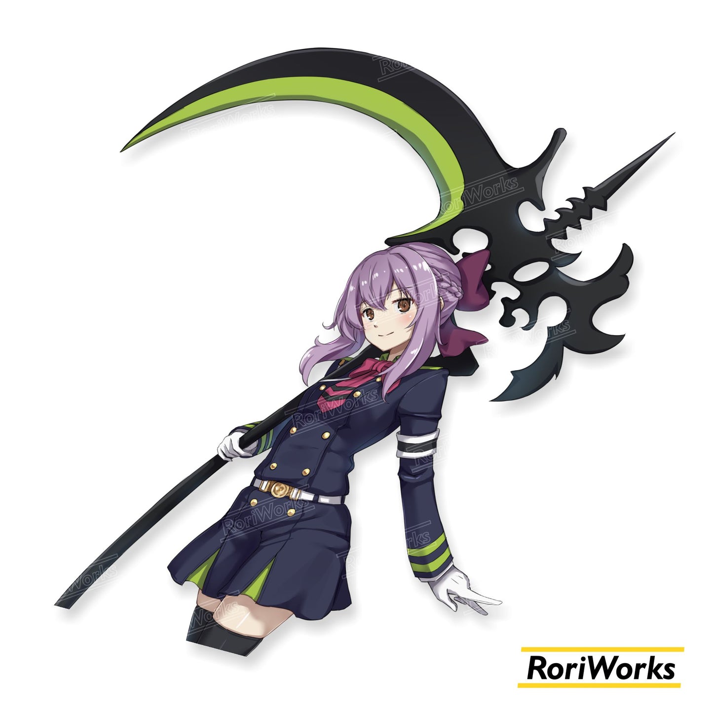 Stiker Shinoa Hiiragi | Owari no Seraph