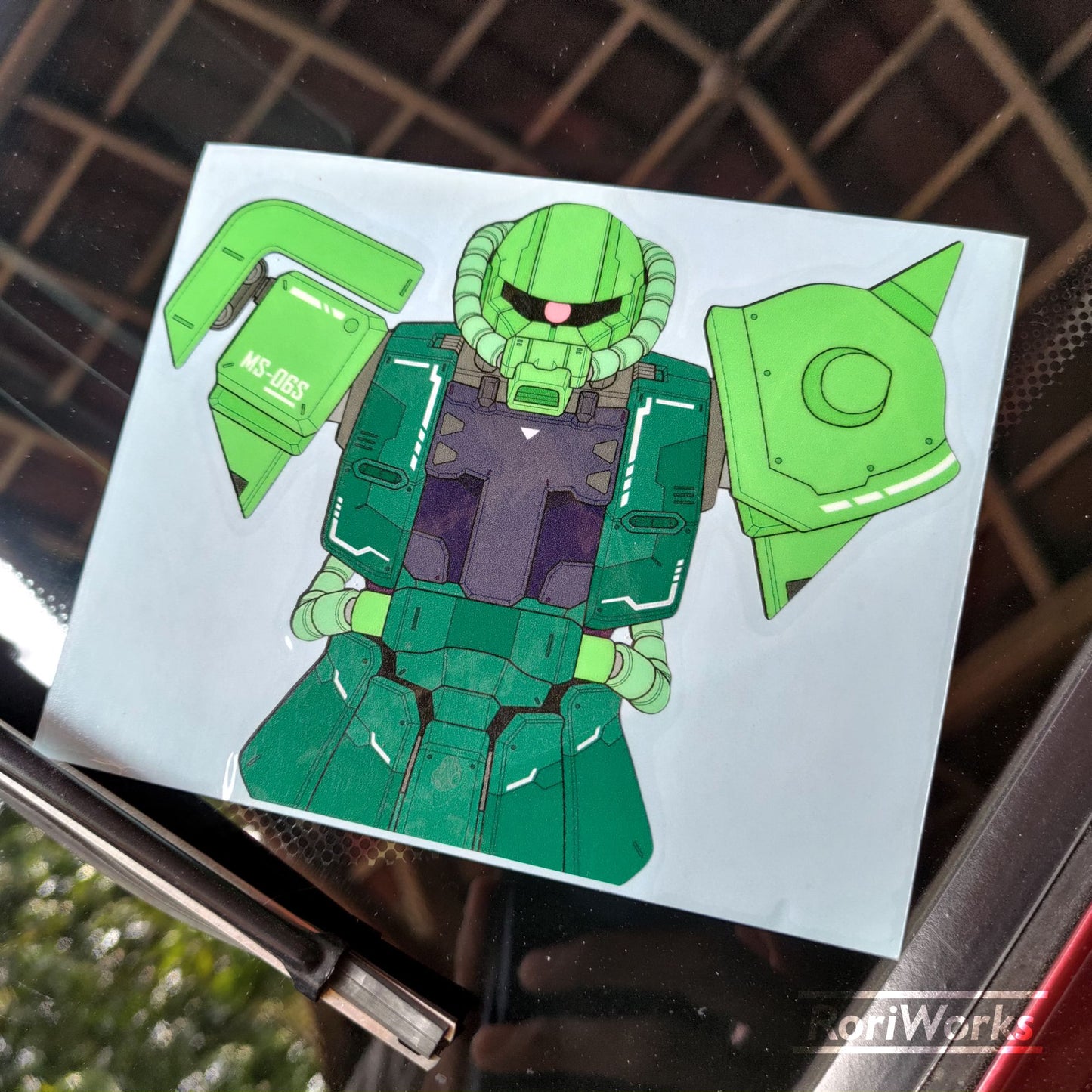 Stiker Zaku II Bust