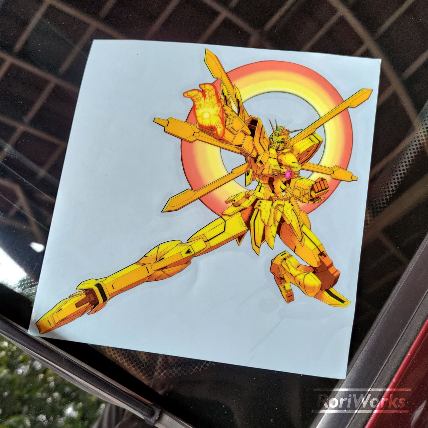 Stiker God Gundam (Hyper Mode)