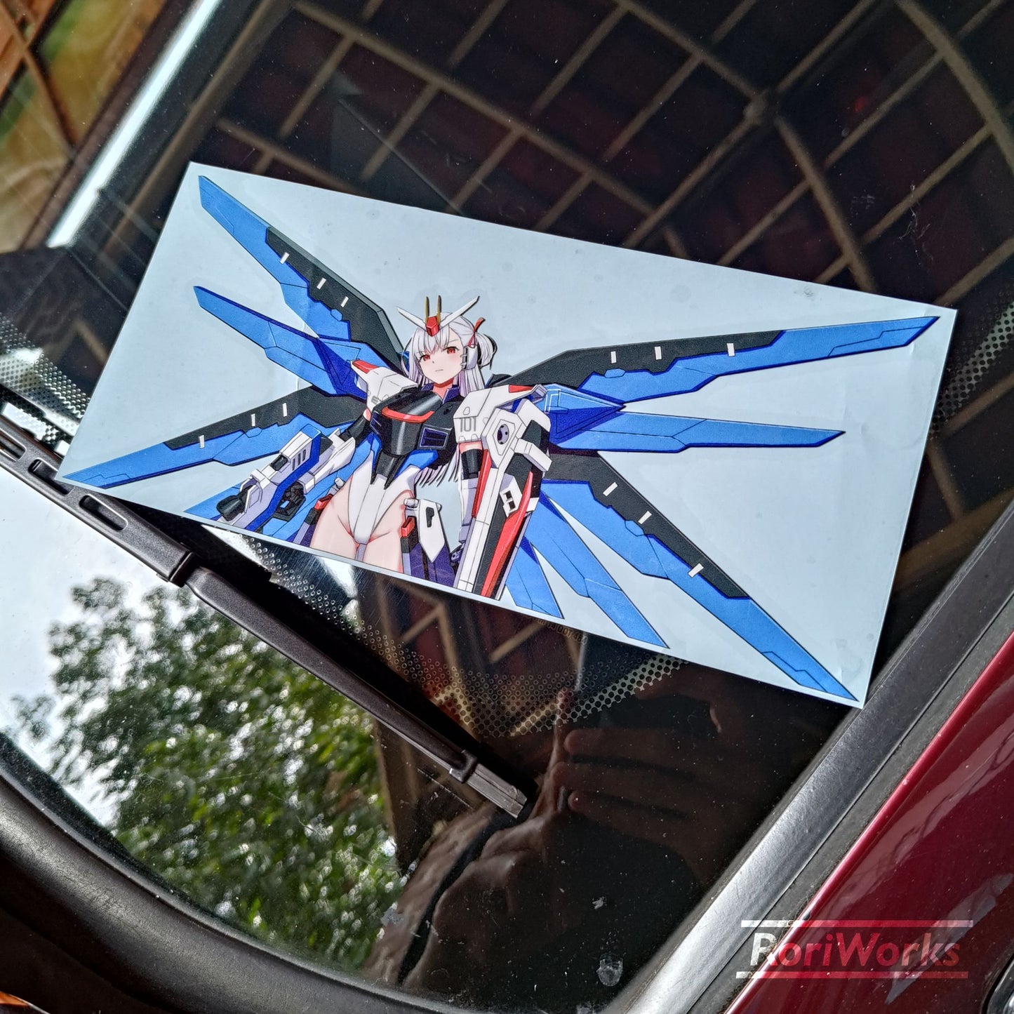 Stiker Freedom Gundam Girl