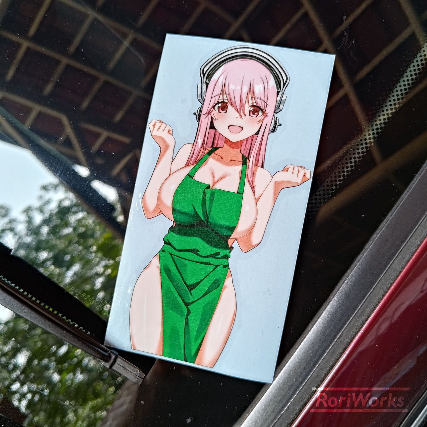 Stiker Super Sonico (Boobarista)
