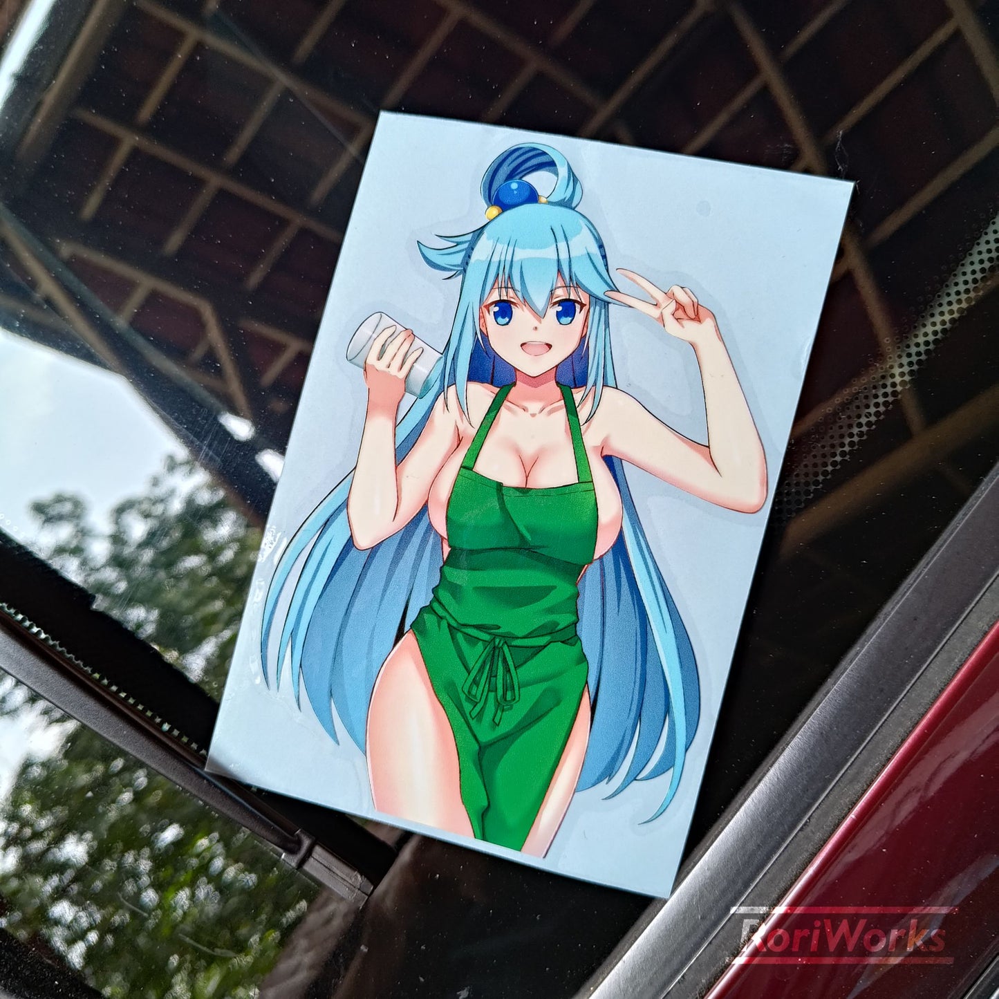 Stiker Aqua (Boobarista) | Konosuba