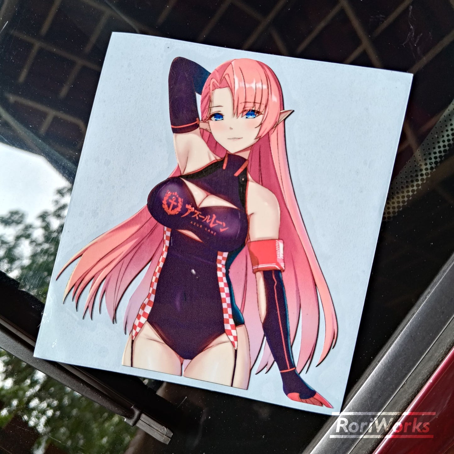 Stiker Duke of York (Race Queen) | Azur Lane