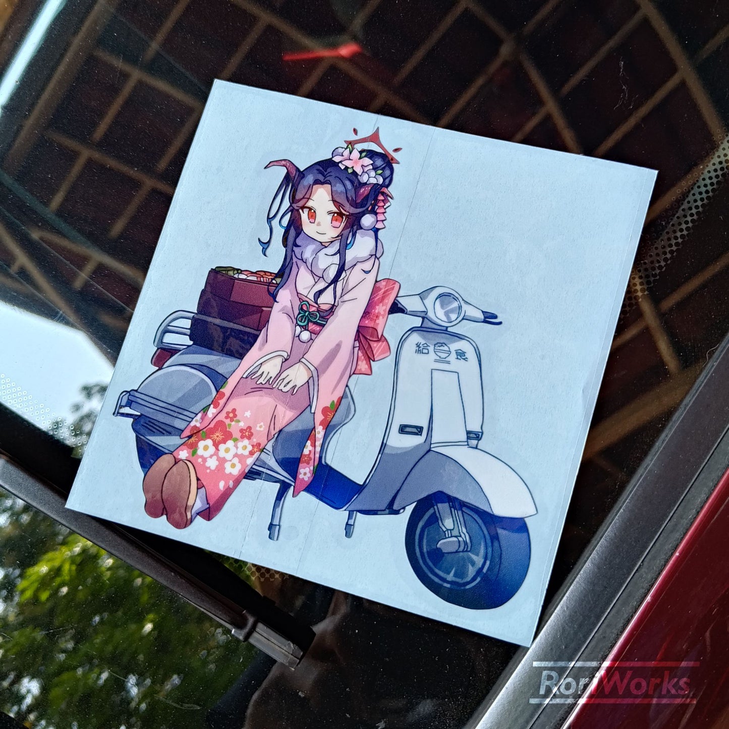 Stiker Fuuka Aikiyo (Vespa) | Blue Archive