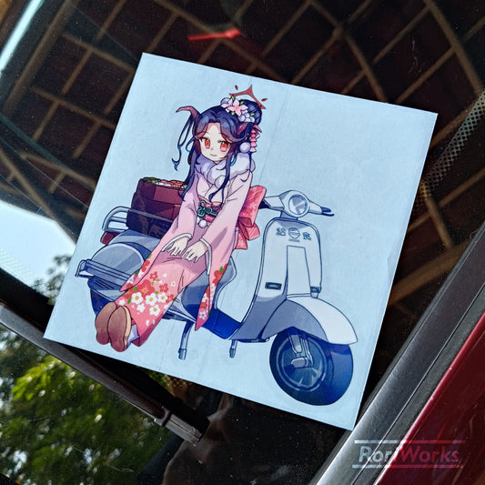 Stiker - Fuuka Aikiyo (Vespa)