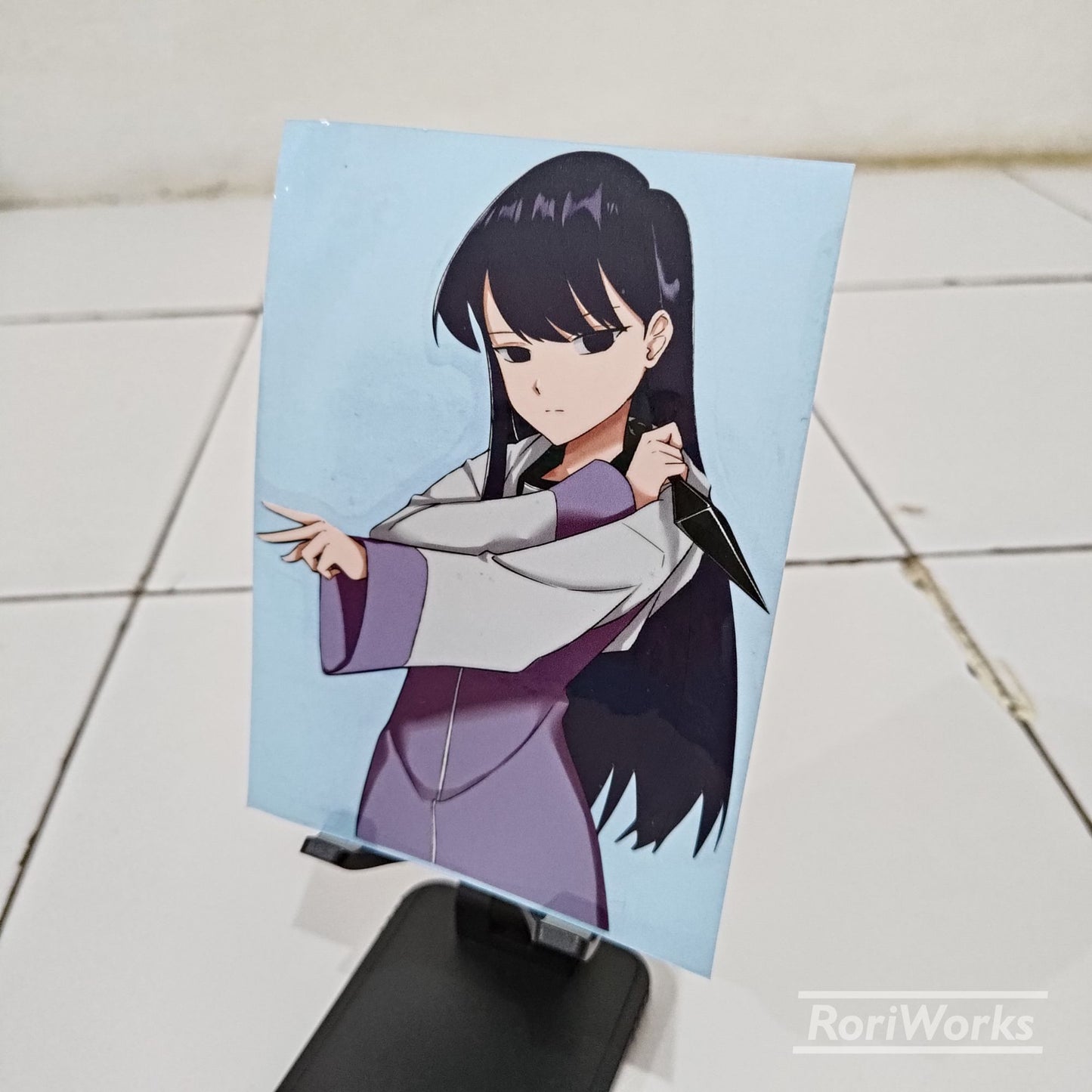 Stiker Shouko Komi x Hinata Hyuuga | Komi Can't Communicate