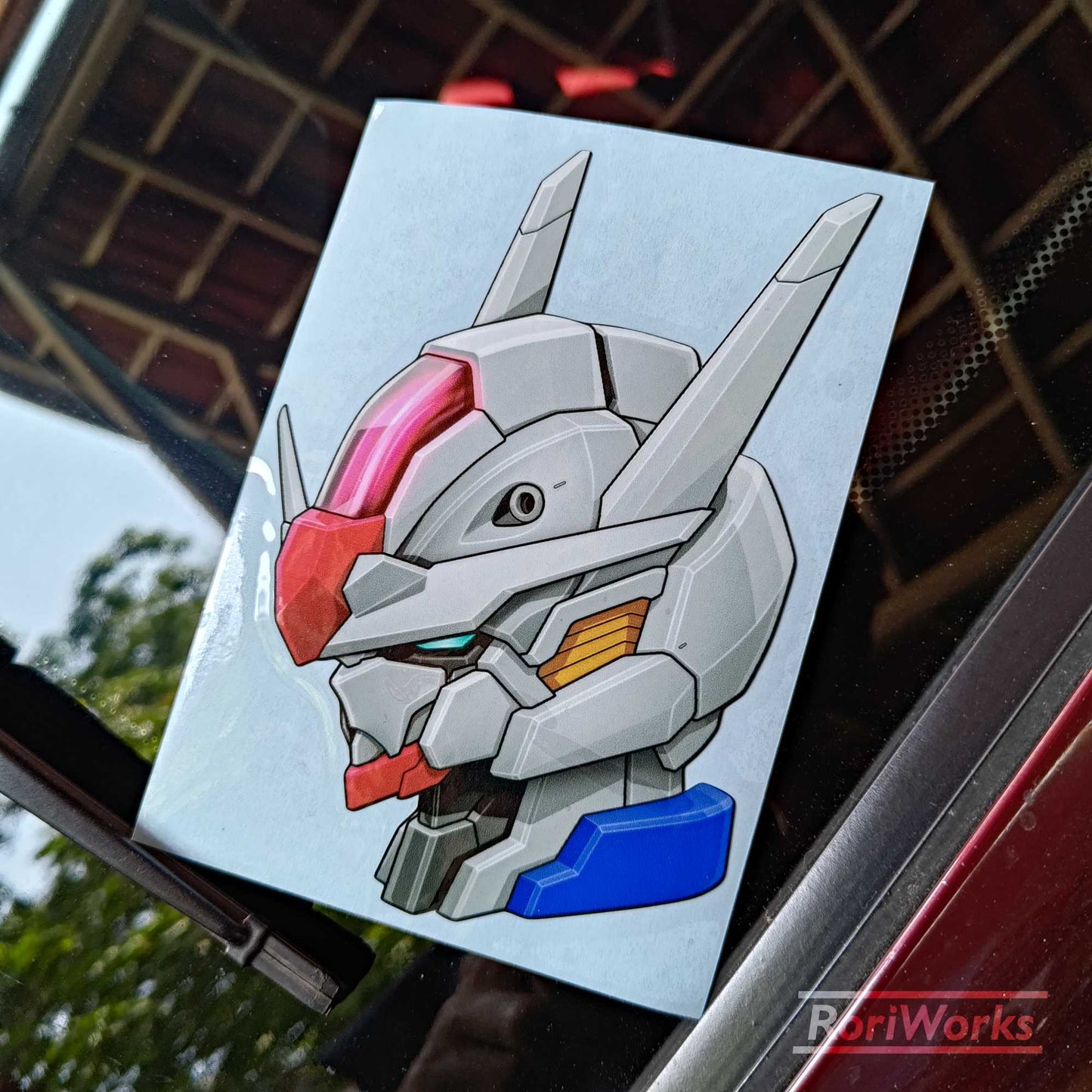 Stiker Gundam Aerial Head