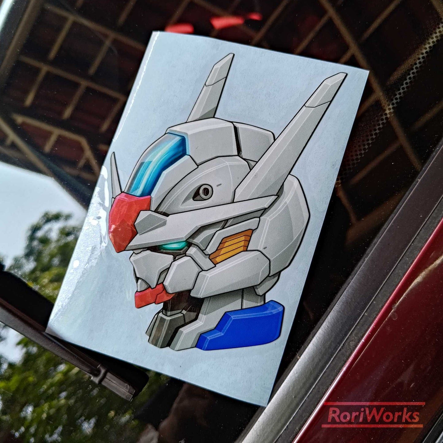Stiker Gundam Aerial Head (High Permet Score)