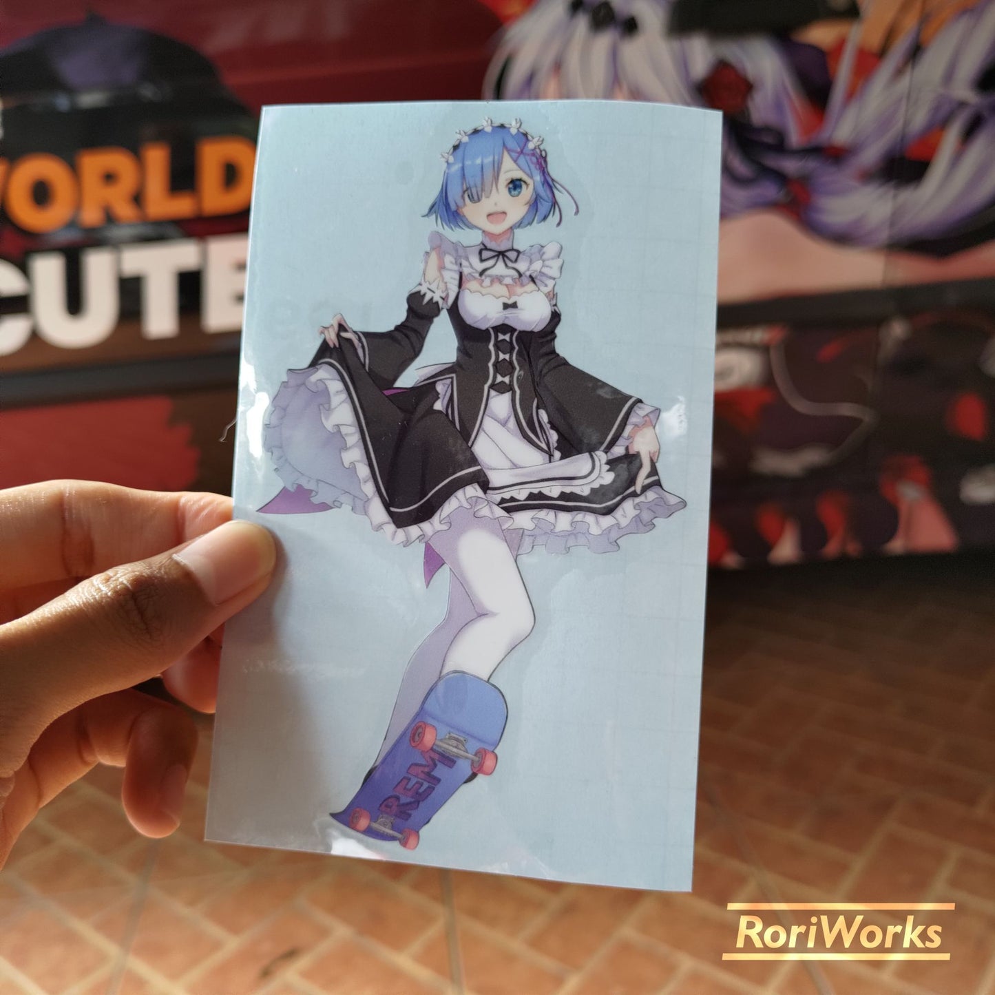 Stiker - Rem (Maid on Skate)