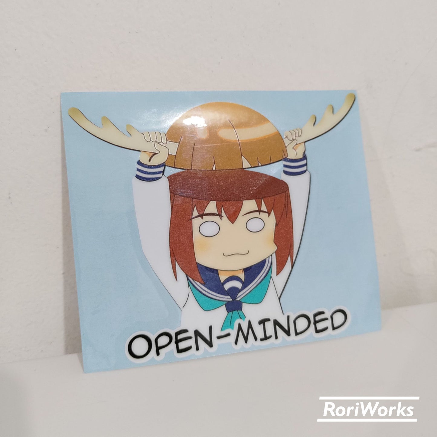Stiker Nokotan Open Minded | Shikanoko Nokonoko Koshitantan
