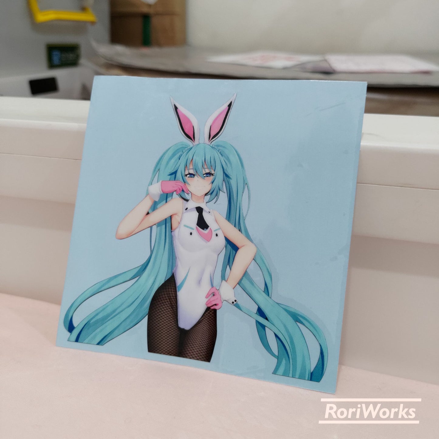 Stiker Miku Hatsune (Bunny)