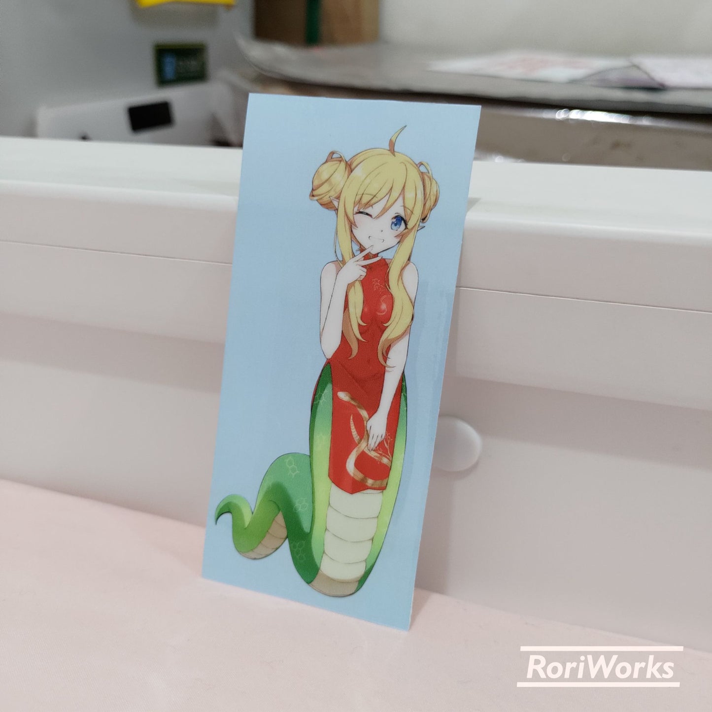 Stiker Jashin-chan (Cheongsam) | Jashin-chan Dropkick!