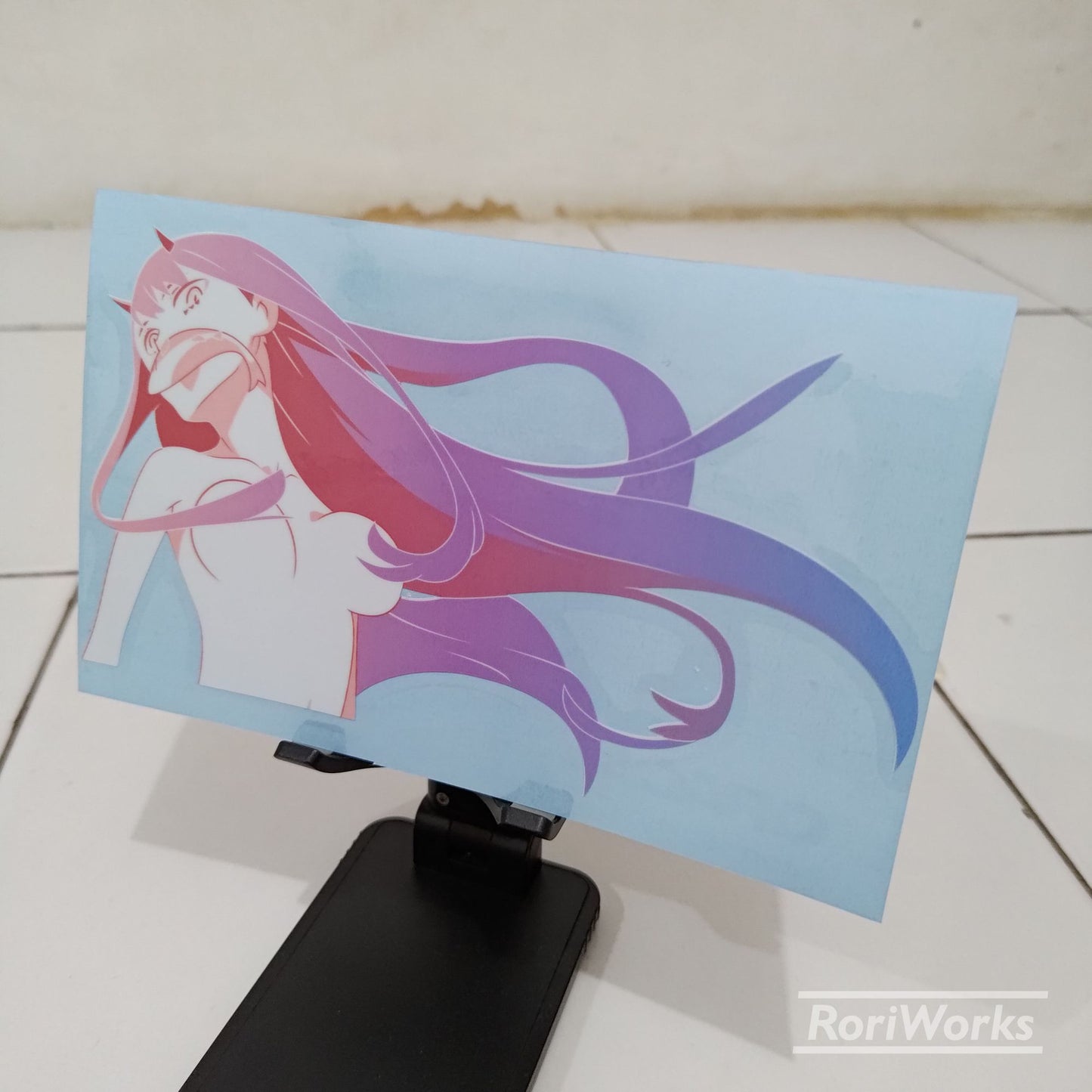 Stiker Zero Two | Darling in the Franxx