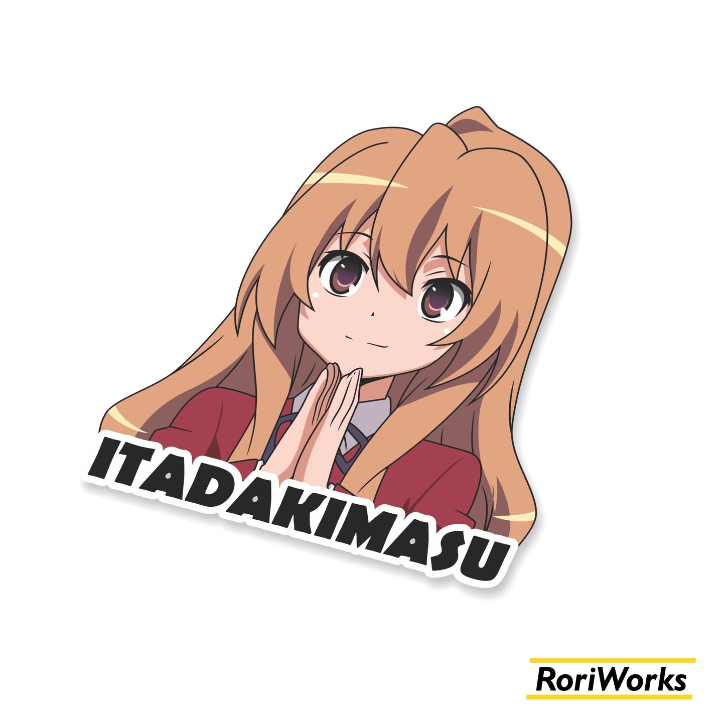 Stiker Taiga Aisaka Itadakimasu | ToraDora!