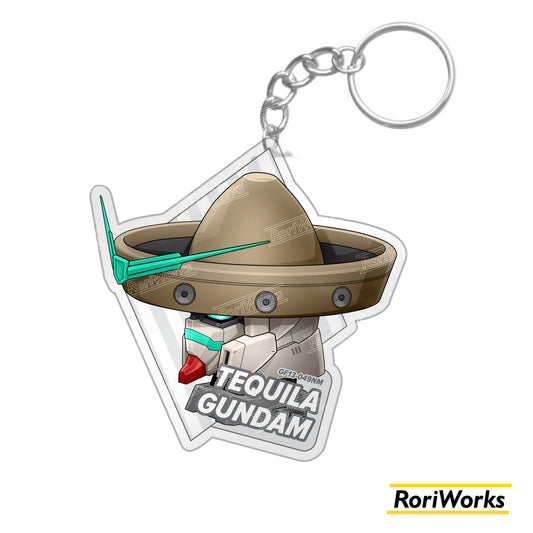 Keychain - Tequila Gundam Head