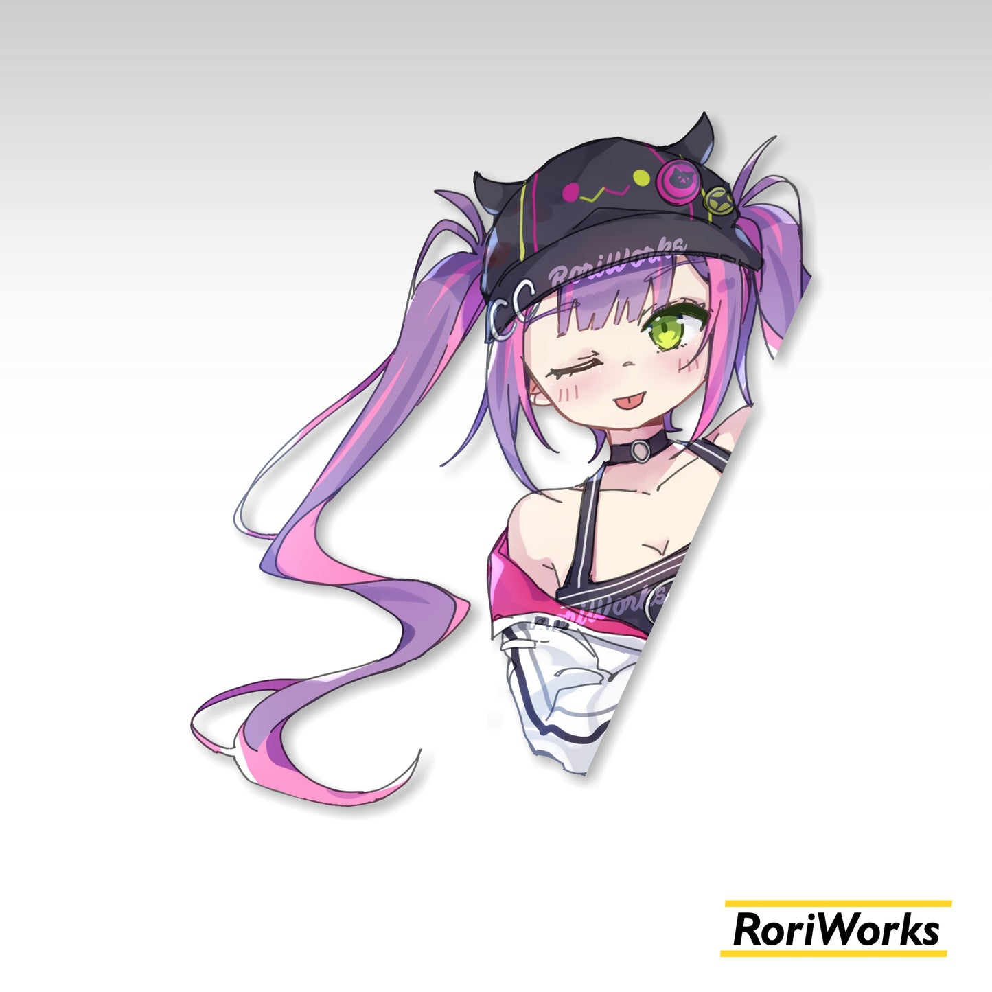 Stiker Intip Towa Tokoyami | Hololive