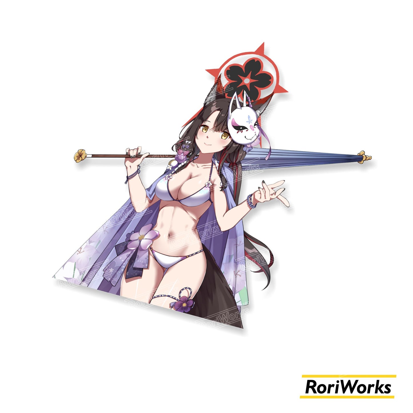 Stiker Wakamo Kosaka (Swimsuit) | Blue Archive