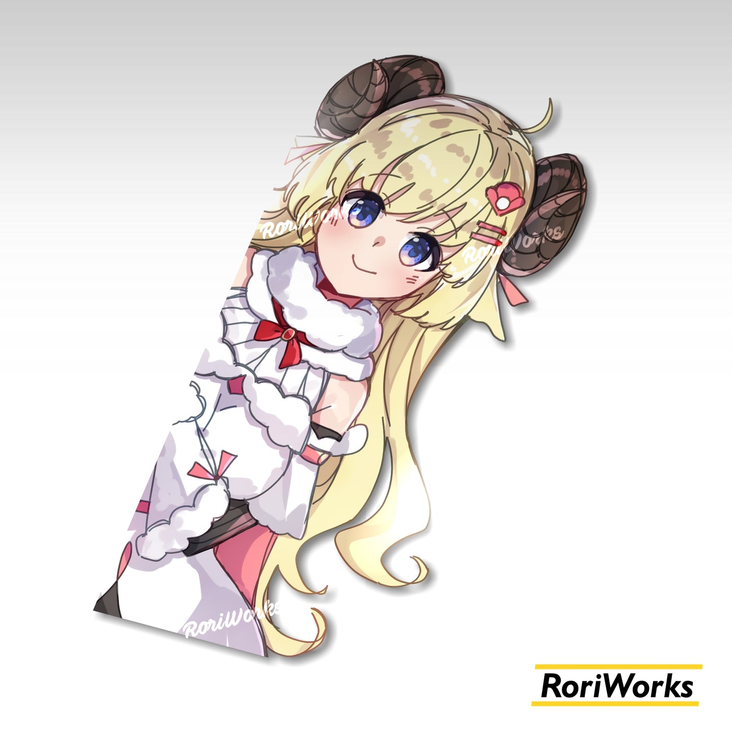 Stiker Intip Watame Tsunomaki | Hololive