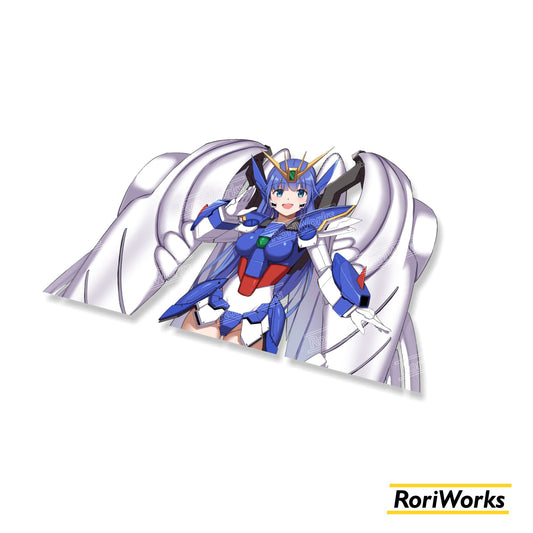 Stiker - Wing Gundam Zero EW Girl