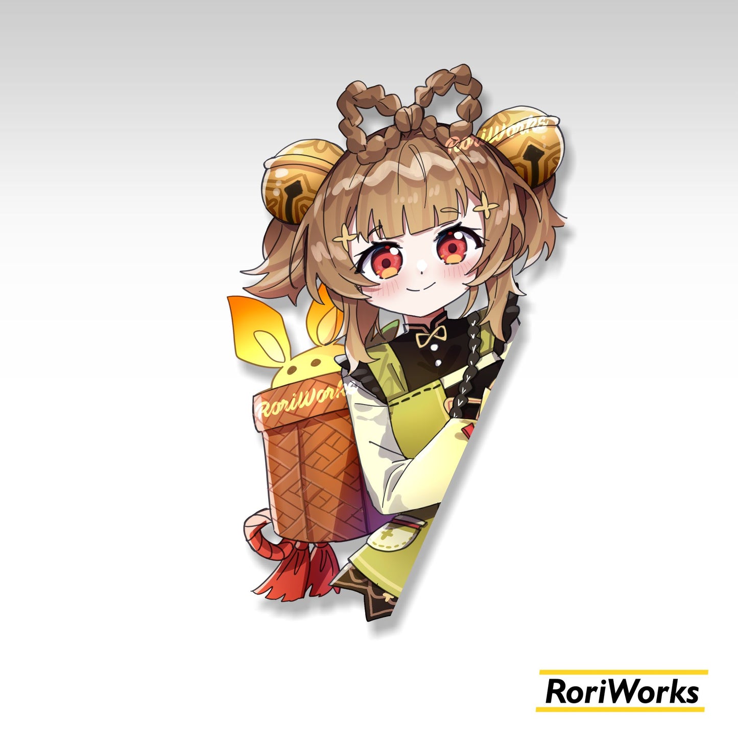 Stiker Intip Yaoyao | Genshin Impact