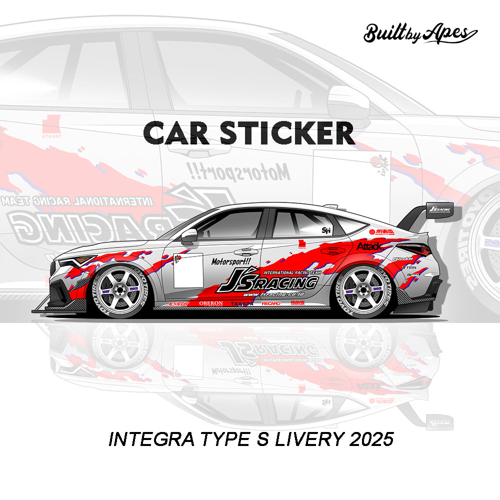 Stiker - Acura Integra Type S Livery 2025 X