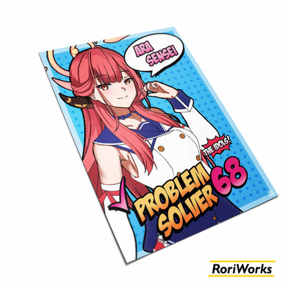 Poster - Aru Rikuhachima (Idol) Retro Pop Art