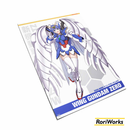 Poster - Wing Gundam Zero EW Girl
