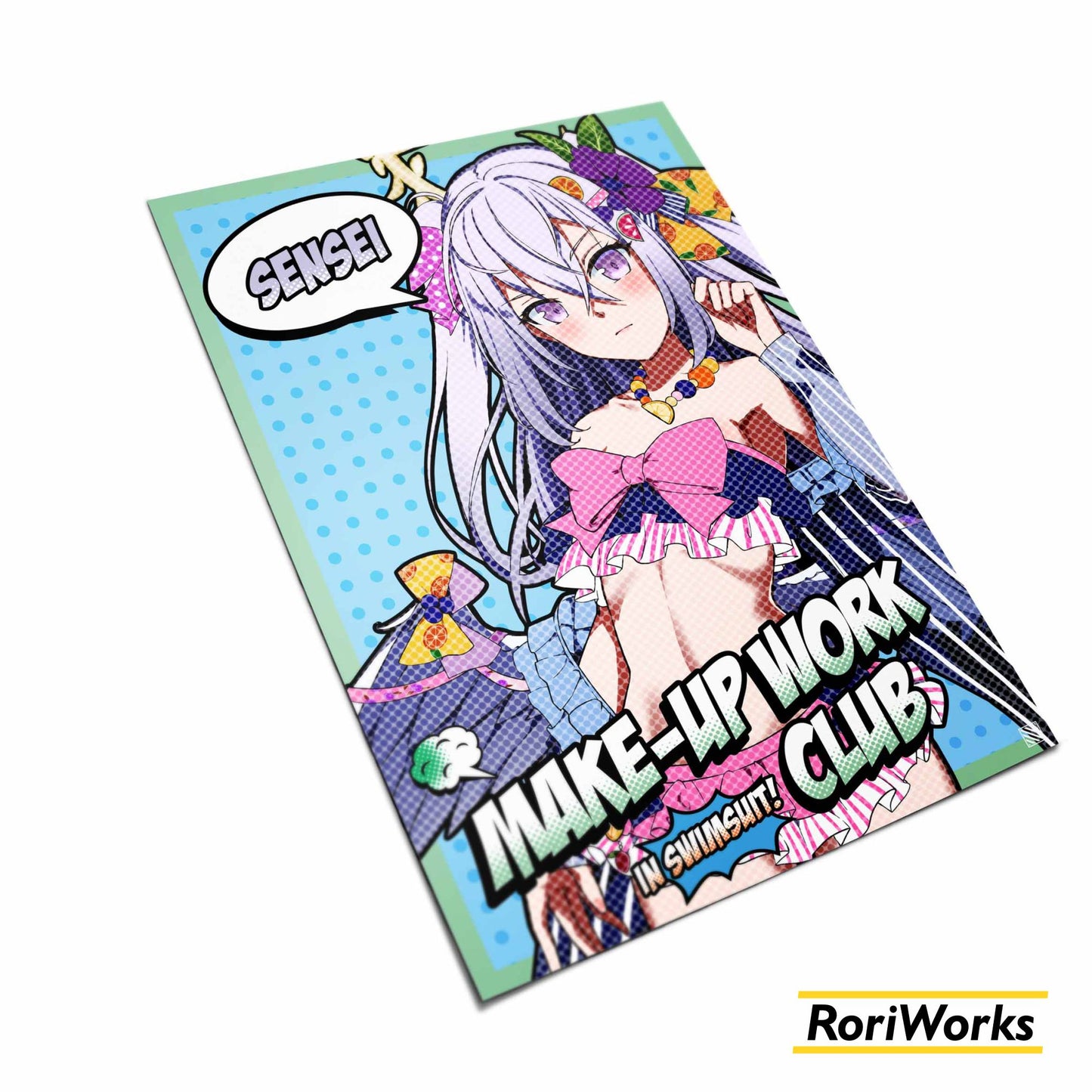 Poster - Azusa Shirasu (Swimsuit) Retro Pop Art