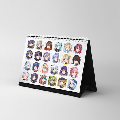 Kalender Meja 2027 - Genshin Impact