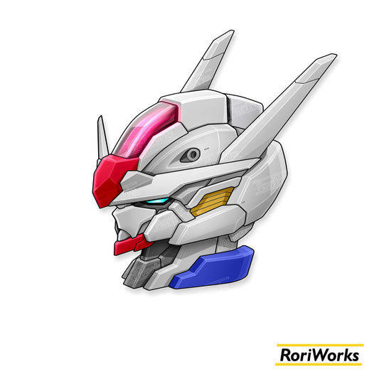 Stiker Gundam Aerial Head