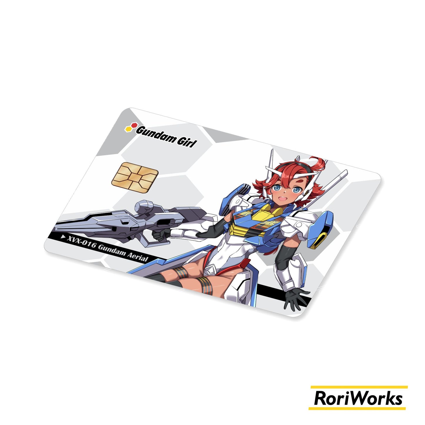 Stiker Kartu - Gundam Aerial (Mecha Musume)