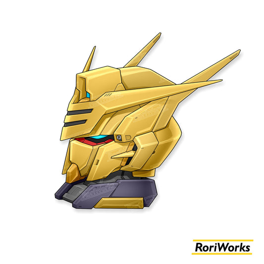 Stiker Akatsuki Gundam Head
