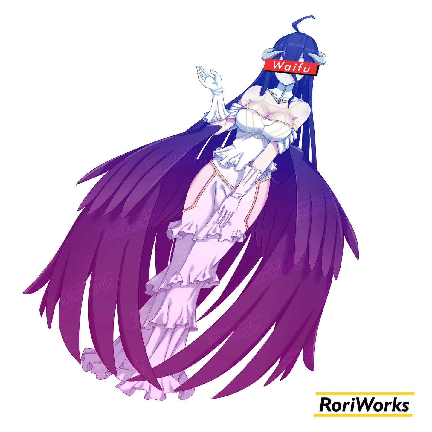 Stiker - Albedo (Aesthetic Waifu)