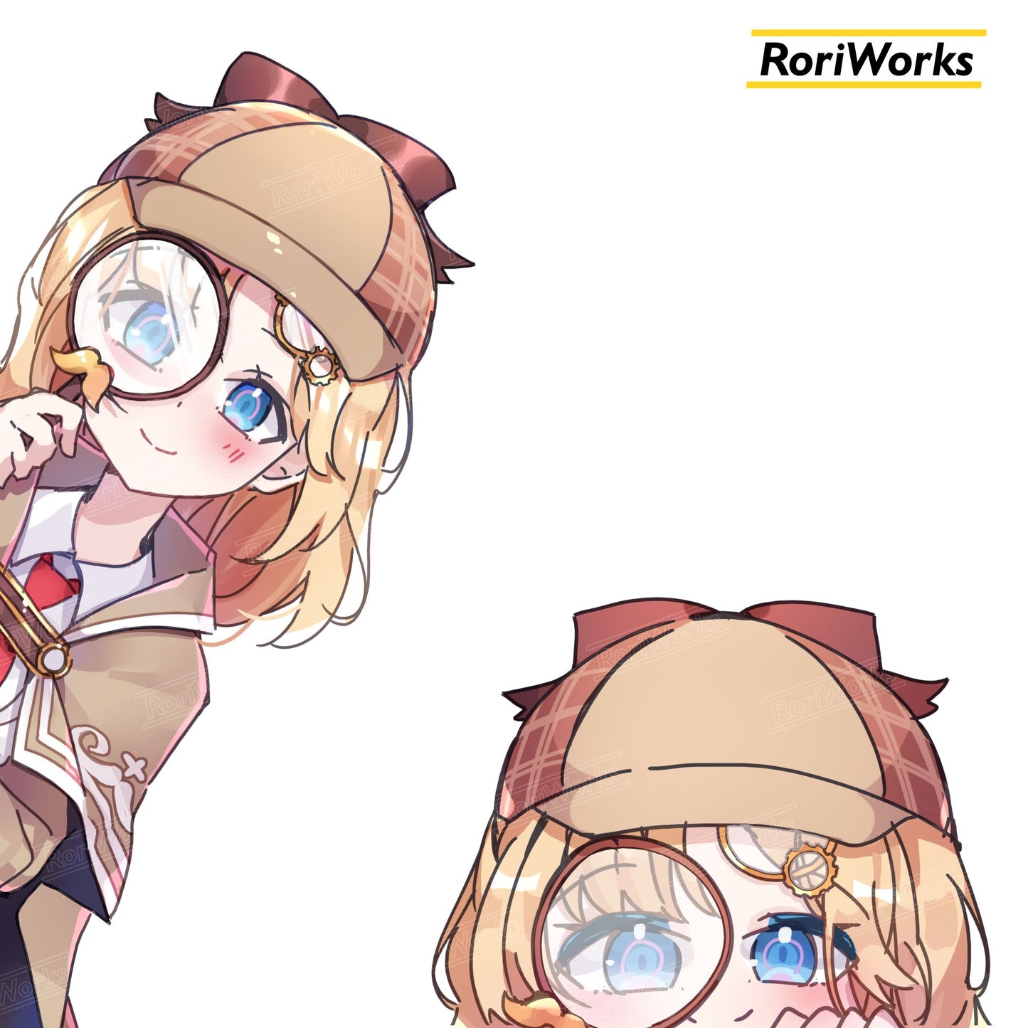 Stiker Intip - Amelia Watson