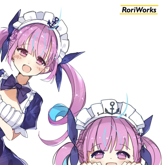 Stiker Intip - Aqua Minato