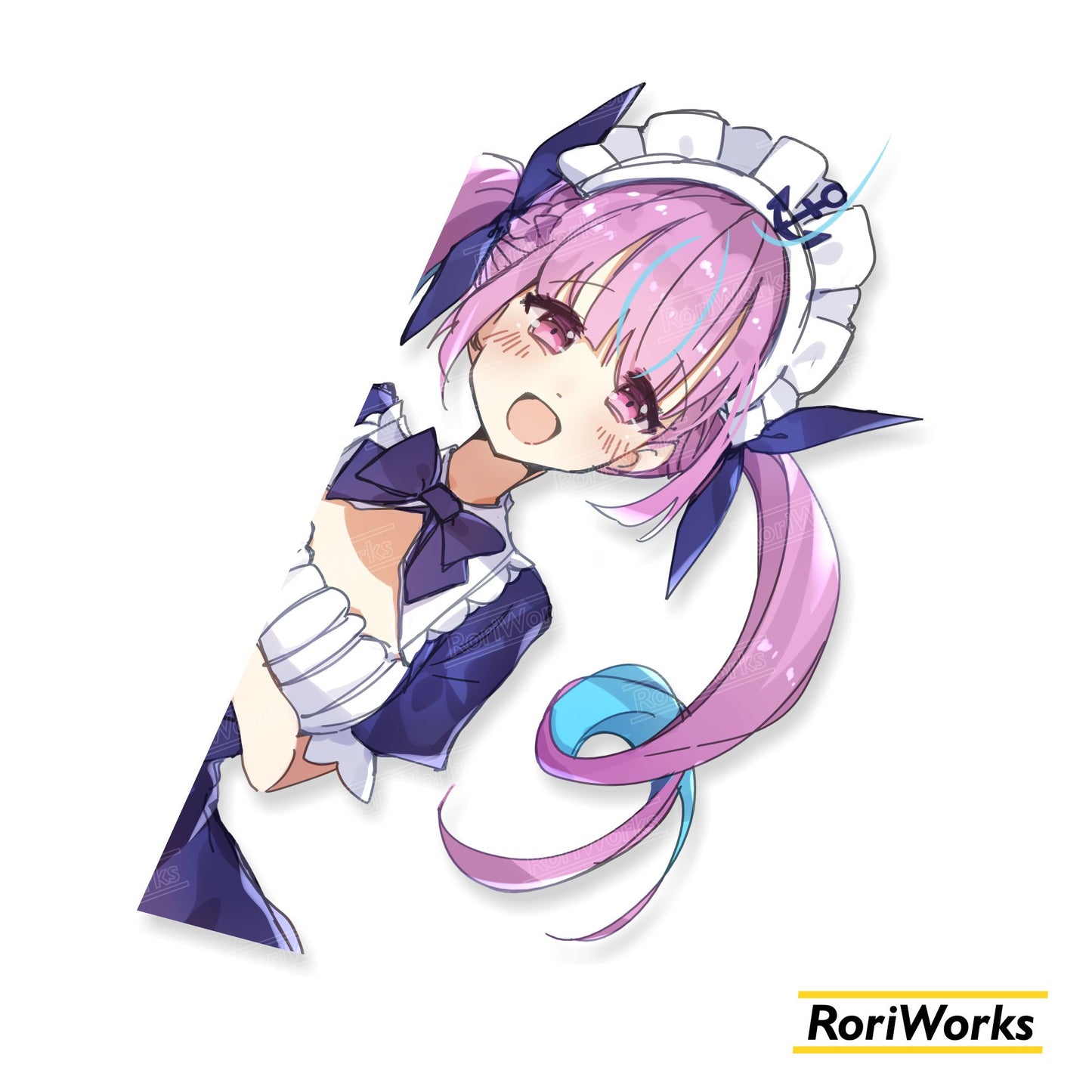 Stiker Intip - Aqua Minato